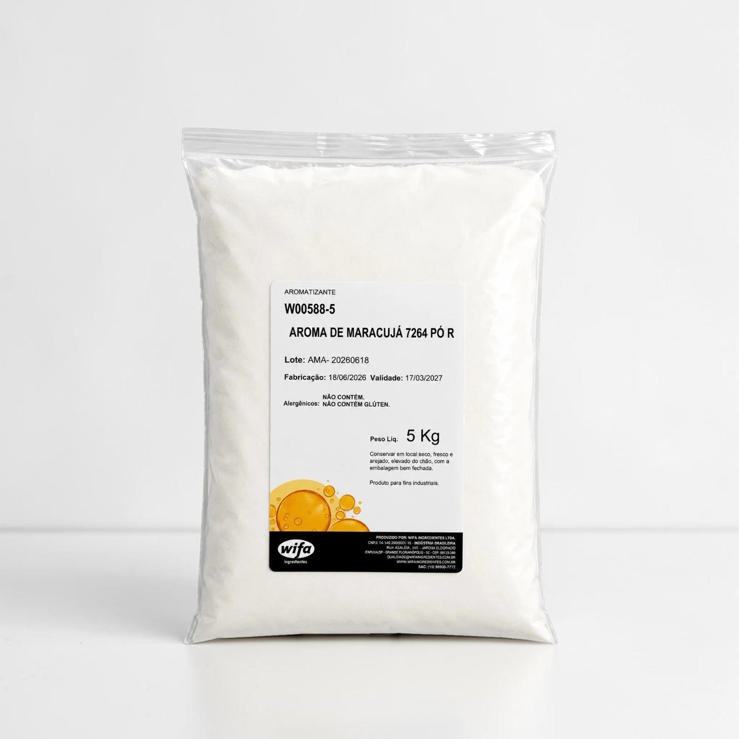 Aroma de Maracujá Pó Spray 5kg