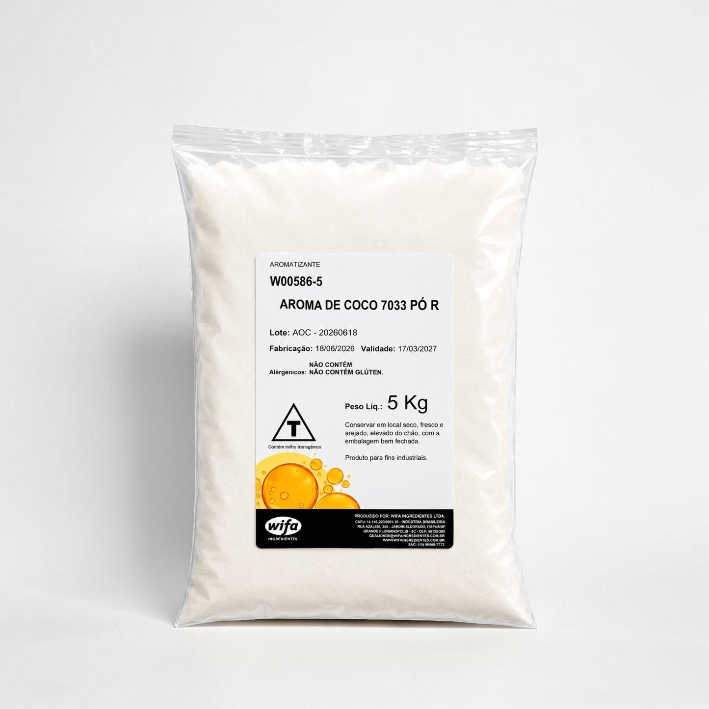 Aroma Coco Pó Spray 5Kg