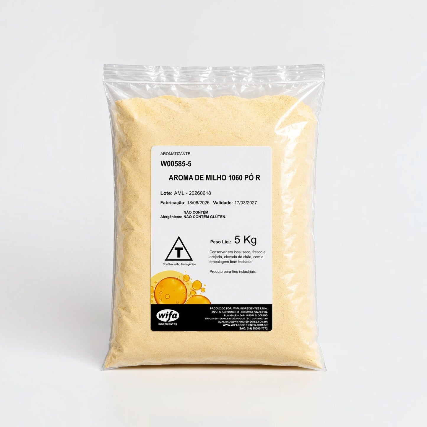 Aroma de Milho Pó Spray 5Kg